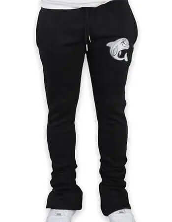 Black Stacked Joggers 1 N’ A11