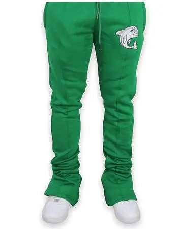 Green Stacked Joggers 1 N’ A11